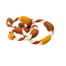 pet products dog chew rawhide with duck/chicken pet chew